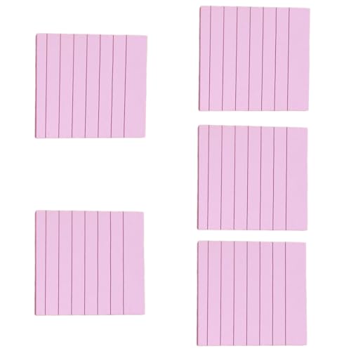 KEXIAO 5 x farbige Haftnotizen, einfacher Stickierblock, Schreibblock, Notizpapier, Papierblock, liniert, Notizblock für Büroangestellte KEXIAO 5 x farbige Haftnotizen, einfacher Stickierblock, Schreibblock, Notizpapier, Papierblock, liniert, Notizblock für Büroangestellte von KEXIAO
