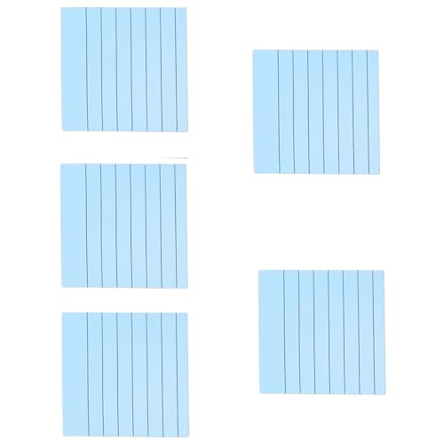 KEXIAO 5 x farbige Haftnotizen, einfacher Stickierblock, Schreibblock, Notizpapier, Papierblock, liniert, Notizblock für Büroangestellte KEXIAO 5 x farbige Haftnotizen, einfacher Stickierblock, Schreibblock, Notizpapier, Papierblock, liniert, Notizblock für Büroangestellte von KEXIAO