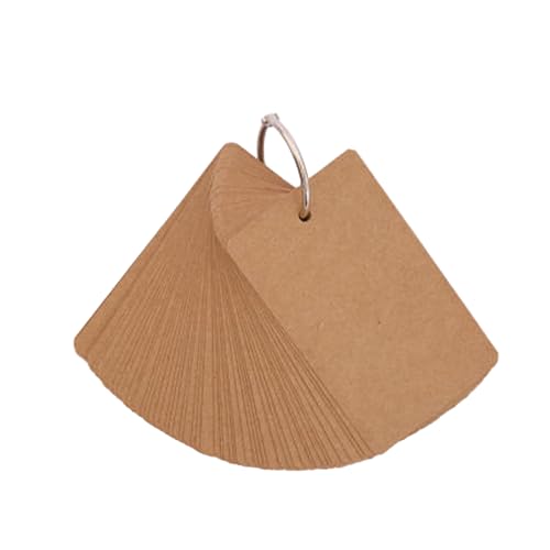 KEXIAO 50 Blatt unlinierte Notizkarten mit Ringen, unliniert, Lernkarte, Vokabelkarten, Wortkarten, 8,9 x 5,1 cm, für Studium KEXIAO 50 Blatt unlinierte Notizkarten mit Ringen, unliniert, Lernkarte, Vokabelkarten, Wortkarten, 8,9 x 5,1 cm, für Studium von KEXIAO