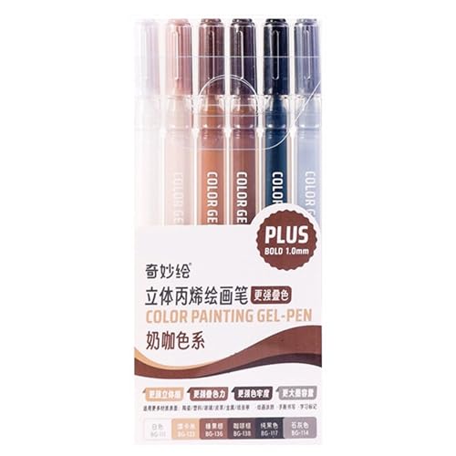 KEXIAO 6/12/54 Farb-Gelschreiber, Acrylstift, Acrylfarbe, Marker, Bastelbedarf für Keramik, Glas, Zeichnen KEXIAO 6/12/54 Farb-Gelschreiber, Acrylstift, Acrylfarbe, Marker, Bastelbedarf für Keramik, Glas, Zeichnen von KEXIAO
