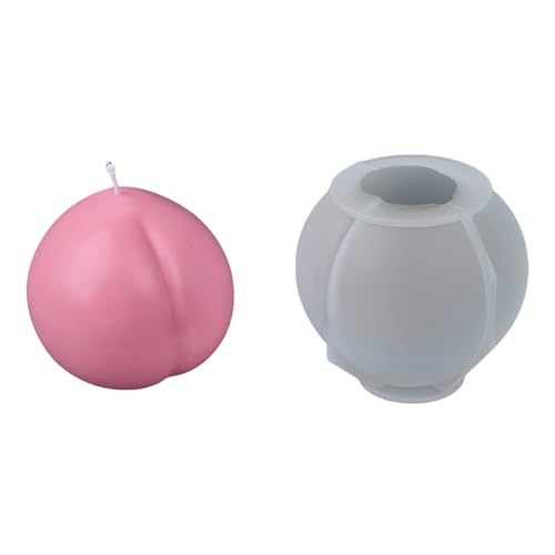 KEXIAO Fruchtförmige Silikon-Seifenformen, Fruchtkerzenformen für Seife, Kerzen, Süßigkeiten, Schokolade, Kuchenformen, Fondantformen von KEXIAO