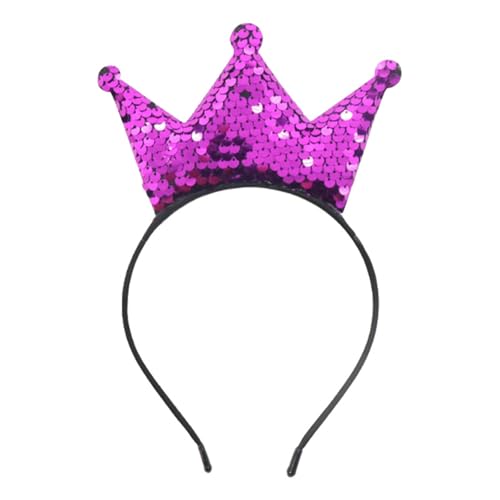 KEXIAO Glitzernde Pailletten-Kronen-Haarband für Mädchen, Geburtstagsparty, glitzernde Kopfbedeckung, Kleinkind, Geburtstagsparty, Haar-Accessoire KEXIAO Glitzernde Pailletten-Kronen-Haarband für Mädchen, Geburtstagsparty, glitzernde Kopfbedeckung, Kleinkind, Geburtstagsparty, Haar-Accessoire von KEXIAO