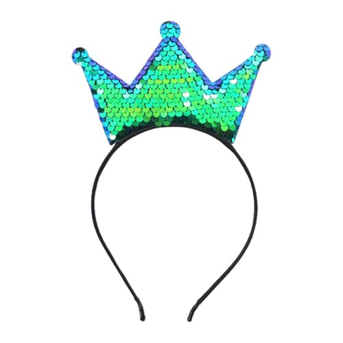 KEXIAO Glitzernde Pailletten-Kronen-Haarband für Mädchen, Geburtstagsparty, glitzernde Kopfbedeckung, Kleinkind, Geburtstagsparty, Haar-Accessoire KEXIAO Glitzernde Pailletten-Kronen-Haarband für Mädchen, Geburtstagsparty, glitzernde Kopfbedeckung, Kleinkind, Geburtstagsparty, Haar-Accessoire von KEXIAO