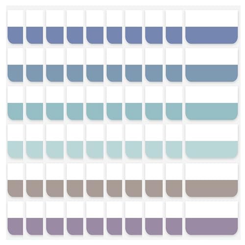KEXIAO Haftnotizen, Indexe, Seitenmarkierungen, kleine Datei-Tabs, Lesezeichen, leuchtende Farben, Seitenindexe, Aufkleber, beschreibbare Etiketten von KEXIAO