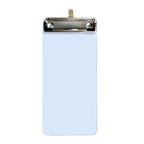 KEXIAO Kleines tragbares Klemmbrett mit Haken zum Aufhängen, 10 x 22 cm, Konferenz-Klemmbrett, Schreibtafel für Büro, Schule, Restaurant, Café von KEXIAO