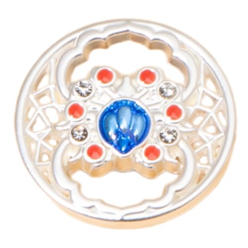 KEXIAO Metallknopf mit hohler Blume, Antik-Nähknopf, für Cheongsan, Kleid, Hemd, Mantel, Pullover, Kleidung, 17 mm von KEXIAO
