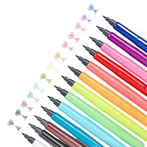 KEXIAO Pinselstifte-Set, 0,4 mm, Filzstift, Aquarellstift, Malstift, Bibelstift für Malbücher, Tagebuch, 12-teilig KEXIAO Pinselstifte-Set, 0,4 mm, Filzstift, Aquarellstift, Malstift, Bibelstift für Malbücher, Tagebuch, 12-teilig von KEXIAO