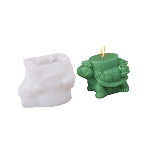 KEXIAO Silikon-Kerzenformen für Kerzen, Seife, Gipsdekoration, Meerestiere, 3D-Schildkröten-Figur, Silikon-Kerzenformen von KEXIAO