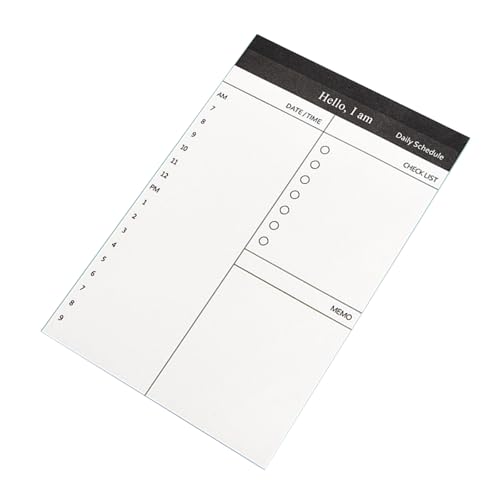 KEXIAO Tagesplaner, Notizbuch, Checkliste, Notizblöcke, Memopad, 50 Blatt, reißbar, kleines Notizbuch, Schreibblock für Notizen, Memos KEXIAO Tagesplaner, Notizbuch, Checkliste, Notizblöcke, Memopad, 50 Blatt, reißbar, kleines Notizbuch, Schreibblock für Notizen, Memos von KEXIAO