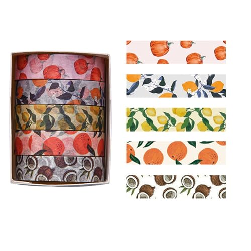 KEXIAO Washis-Klebeband mit Wald-Motiv, dekoratives Klebeband, Hand-Kontape, Künstler-Klebeband für Scrapbooking, Dekoration von KEXIAO