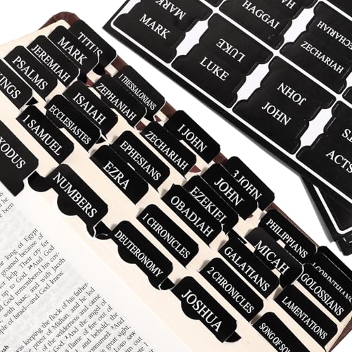 Schwarze Bibelregister für Männer – Papierregister für Schriftstudium und Kapitelmarker, 66 Bibelreiter Altes und Neues Testament und 24 leere benutzerdefinierte Tabs Schwarze Bibelregister für Männer – Papierregister für Schriftstudium und Kapitelmarker, 66 Bibelreiter Altes und Neues Testament und 24 leere benutzerdefinierte Tabs von KEXINGTUO
