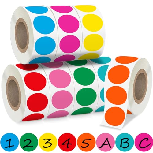 4000 Stück Klebepunkte Bunte Punkte Aufkleber, 20 mm Glue Dots Markierungspunkte Farbkodierung Runde Aufkleber, Klebeetiketten Runde Etiketten Klebepunkte Punktaufkleber Für DIY Büro Kalender 4000 Stück Klebepunkte Bunte Punkte Aufkleber, 20 mm Glue Dots Markierungspunkte Farbkodierung Runde Aufkleber, Klebeetiketten Runde Etiketten Klebepunkte Punktaufkleber Für DIY Büro Kalender von KEYBOO
