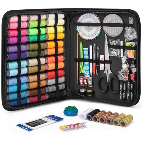 KEYHOT Nähset Grundausstattung, 216Pcs Nähzeug für Oma Mom Anfänger Reisende, nähset anfänger enthält Nadel und Faden Set Schere Maßnahme Band Fingerhut etc KEYHOT Nähset Grundausstattung, 216Pcs Nähzeug für Oma Mom Anfänger Reisende, nähset anfänger enthält Nadel und Faden Set Schere Maßnahme Band Fingerhut etc von KEYHOT