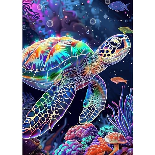 KEYIFA 5D Diamond Painting Set für Erwachsene, Meer Schildkröte DIY Diamant Painting Bilder Art Kristall Set, Diamond Painting Zubehör Full Drill Bilder, Home Wand Dekor 30x40cm KEYIFA 5D Diamond Painting Set für Erwachsene, Meer Schildkröte DIY Diamant Painting Bilder Art Kristall Set, Diamond Painting Zubehör Full Drill Bilder, Home Wand Dekor 30x40cm von KEYIFA
