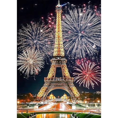 KEYIFA 5D Eiffelturm Paris Diamond Painting Set für Erwachsene, DIY Diamant Painting Bilder Art Kristall Set, Diamond Painting Zubehör Full Drill Bilder, Home Wand Dekor 30x40cm KEYIFA 5D Eiffelturm Paris Diamond Painting Set für Erwachsene, DIY Diamant Painting Bilder Art Kristall Set, Diamond Painting Zubehör Full Drill Bilder, Home Wand Dekor 30x40cm von KEYIFA