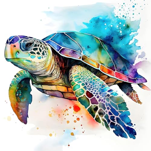 KEYIFA Aquarell Schildkröte Malen Nach Zahlen Erwachsene, Malen Nach Zahlen Kits mit Pinseln und Acrylfarben, DIY Ölgemälde Set Malen Basteln Leinwand Bild Erwachsene, Home Deko 30x30cm KEYIFA Aquarell Schildkröte Malen Nach Zahlen Erwachsene, Malen Nach Zahlen Kits mit Pinseln und Acrylfarben, DIY Ölgemälde Set Malen Basteln Leinwand Bild Erwachsene, Home Deko 30x30cm von KEYIFA