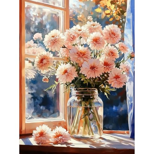 KEYIFA Blühende Blumen Malen Nach Zahlen Erwachsene, Malen Nach Zahlen Kits mit Pinseln und Acrylfarben, DIY Ölgemälde Set Malen Basteln Leinwand Bild Erwachsene, Home Deko 30x40cm KEYIFA Blühende Blumen Malen Nach Zahlen Erwachsene, Malen Nach Zahlen Kits mit Pinseln und Acrylfarben, DIY Ölgemälde Set Malen Basteln Leinwand Bild Erwachsene, Home Deko 30x40cm von KEYIFA