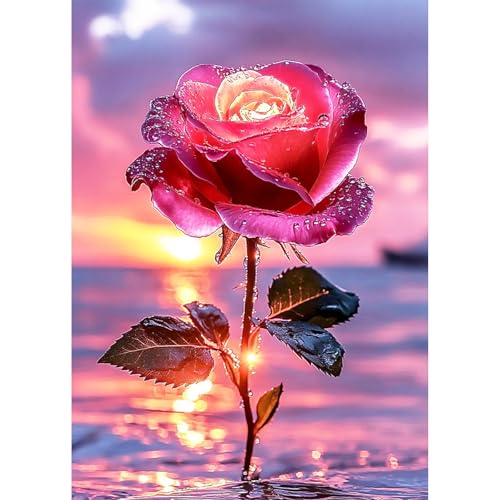 KEYIFA Diamond Painting Zubehör Rote Rosen, 5D Crystal Art Foto Bastelset Diamond Painting Erwachsene, DIY Blumen Vollbohrer Bilder Diamond Painting Set, Home Wand Dekor 30x40cm KEYIFA Diamond Painting Zubehör Rote Rosen, 5D Crystal Art Foto Bastelset Diamond Painting Erwachsene, DIY Blumen Vollbohrer Bilder Diamond Painting Set, Home Wand Dekor 30x40cm von KEYIFA