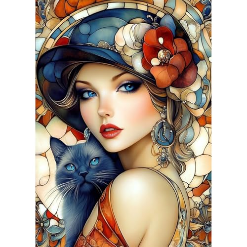 KEYIFA Elegante Frau Diamond Painting Set, 5D DIY Vollbohrer Basteln Bilder Diamond Painting mit ZubehöR, Crystal Art Foto Diamond Painting FüR Erwachsene, Home Wand Dekor 30x40cm KEYIFA Elegante Frau Diamond Painting Set, 5D DIY Vollbohrer Basteln Bilder Diamond Painting mit ZubehöR, Crystal Art Foto Diamond Painting FüR Erwachsene, Home Wand Dekor 30x40cm von KEYIFA