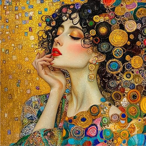KEYIFA Frau Diamond Painting Zubehör, 5D Crystal Art Foto Bastelset Diamond Painting Erwachsene, DIY Vollbohrer Goldenes Bilder Diamond Painting Set, Home Wand Dekor 30x30cm KEYIFA Frau Diamond Painting Zubehör, 5D Crystal Art Foto Bastelset Diamond Painting Erwachsene, DIY Vollbohrer Goldenes Bilder Diamond Painting Set, Home Wand Dekor 30x30cm von KEYIFA