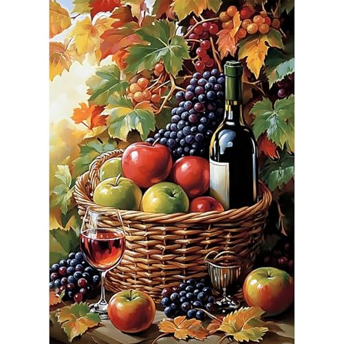 KEYIFA Herbstliche Früchte Diamond Painting Zubehör, 5D Crystal Art Foto Bastelset Diamond Painting Erwachsene, DIY Vollbohrer Bilder Diamond Painting Set, Home Wand Dekor 30x40cm KEYIFA Herbstliche Früchte Diamond Painting Zubehör, 5D Crystal Art Foto Bastelset Diamond Painting Erwachsene, DIY Vollbohrer Bilder Diamond Painting Set, Home Wand Dekor 30x40cm von KEYIFA