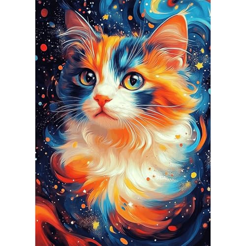 KEYIFA Katze Diamond Painting Zubehör, 5D Crystal Art Foto Bastelset Diamond Painting Erwachsene, DIY Katze Vollbohrer Bilder Diamond Painting Set, Home Wand Dekor 30x40cm KEYIFA Katze Diamond Painting Zubehör, 5D Crystal Art Foto Bastelset Diamond Painting Erwachsene, DIY Katze Vollbohrer Bilder Diamond Painting Set, Home Wand Dekor 30x40cm von KEYIFA