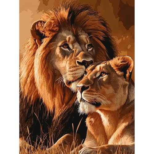 KEYIFA Löwe Malen Nach Zahlen Erwachsene, Löwe Malen Nach Zahlen Kits mit Pinseln und Acrylfarben, DIY Ölgemälde Set Malen Basteln Leinwand Bild Erwachsene, Home Deko 30x40cm KEYIFA Löwe Malen Nach Zahlen Erwachsene, Löwe Malen Nach Zahlen Kits mit Pinseln und Acrylfarben, DIY Ölgemälde Set Malen Basteln Leinwand Bild Erwachsene, Home Deko 30x40cm von KEYIFA