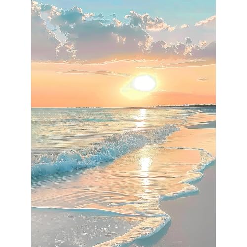 KEYIFA Malen Nach Zahlen Erwachsene, Strand Meer Malen Nach Zahlen Kits mit Pinseln und Acrylfarben, DIY Ölgemälde Set Malen Basteln Leinwand Bild Erwachsene, Home Deko 30x40cm KEYIFA Malen Nach Zahlen Erwachsene, Strand Meer Malen Nach Zahlen Kits mit Pinseln und Acrylfarben, DIY Ölgemälde Set Malen Basteln Leinwand Bild Erwachsene, Home Deko 30x40cm von KEYIFA