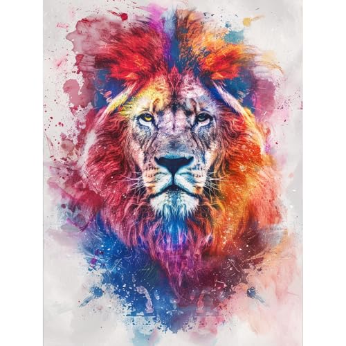 KEYIFA Malen Nach Zahlen Erwachsene Bunter Löwe, Malen Nach Zahlen Kits mit Pinseln und Acrylfarben, DIY Ölgemälde Set Malen Basteln Leinwand Bild Erwachsene, Home Deko 30x40CM KEYIFA Malen Nach Zahlen Erwachsene Bunter Löwe, Malen Nach Zahlen Kits mit Pinseln und Acrylfarben, DIY Ölgemälde Set Malen Basteln Leinwand Bild Erwachsene, Home Deko 30x40CM von KEYIFA