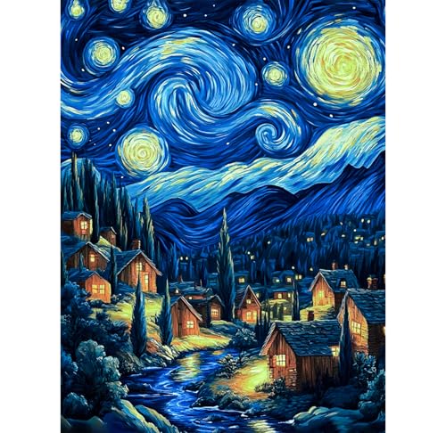 KEYIFA Nacht Himmel Malen Nach Zahlen Erwachsene, Malen Nach Zahlen Kits mit Pinseln und Acrylfarben, DIY Landschaft Ölgemälde Set Malen Basteln Leinwand Bild Erwachsene, Home Deko 30x40cm KEYIFA Nacht Himmel Malen Nach Zahlen Erwachsene, Malen Nach Zahlen Kits mit Pinseln und Acrylfarben, DIY Landschaft Ölgemälde Set Malen Basteln Leinwand Bild Erwachsene, Home Deko 30x40cm von KEYIFA
