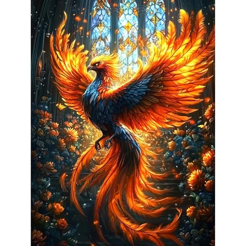 KEYIFA Phönix Malen Nach Zahlen Erwachsene, Malen Nach Zahlen Kits mit Pinseln und Acrylfarben, DIY Phönix Ölgemälde Set Malen Basteln Leinwand Bild Erwachsene, Home Deko 30x40cm KEYIFA Phönix Malen Nach Zahlen Erwachsene, Malen Nach Zahlen Kits mit Pinseln und Acrylfarben, DIY Phönix Ölgemälde Set Malen Basteln Leinwand Bild Erwachsene, Home Deko 30x40cm von KEYIFA