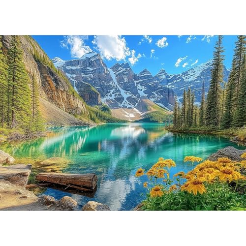 KEYIFA See Berg Diamond Painting Set, 5D DIY Vollbohrer Basteln Bilder Diamond Painting mit ZubehöR, Landschaft Crystal Art Foto Diamond Painting FüR Erwachsene, Home Wand Dekor 40x30cm KEYIFA See Berg Diamond Painting Set, 5D DIY Vollbohrer Basteln Bilder Diamond Painting mit ZubehöR, Landschaft Crystal Art Foto Diamond Painting FüR Erwachsene, Home Wand Dekor 40x30cm von KEYIFA
