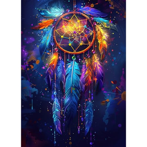 KEYIFA Traumfänger 5D Diamond Painting Set für Erwachsene, DIY Diamant Painting Bilder Art Kristall Set, Diamond Painting Zubehör Full Drill Bilder, Home Wand Dekor 30x40cm KEYIFA Traumfänger 5D Diamond Painting Set für Erwachsene, DIY Diamant Painting Bilder Art Kristall Set, Diamond Painting Zubehör Full Drill Bilder, Home Wand Dekor 30x40cm von KEYIFA