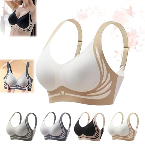 Generallye BH, Super Gather BH, bügelloser Push-Up-BH, Bloommiss BH, Lifting Anti-Sagging bügelloser Push-Up-BH /381 von KEYPKWZJR