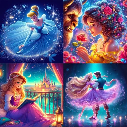 KEYRANKE 4 Stück Diamond Painting Disney Diamond Painting Kit Erwachsene-Prinzessin Diamant Bider Diamond Bilder Set Malen nach Zahlen Wohnzimmer Bilder Für Weihnachtsges-chenk 30x30cm KEYRANKE 4 Stück Diamond Painting Disney Diamond Painting Kit Erwachsene-Prinzessin Diamant Bider Diamond Bilder Set Malen nach Zahlen Wohnzimmer Bilder Für Weihnachtsges-chenk 30x30cm von KEYRANKE