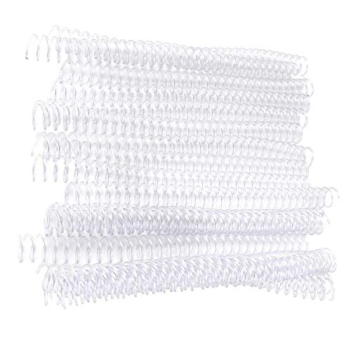 Keyren Plastic Binding Ring Federspiralringe, 20 Stück 30-Loch-Loseblatt für A4-Papier(: 19mm * 30 Löcher transparent 20) von KEYREN