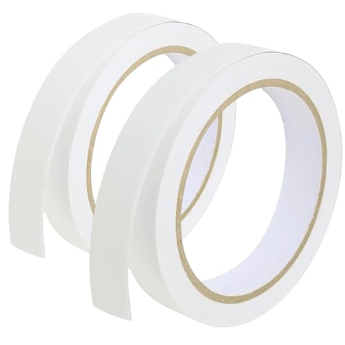 KEYRI 2 Rollen Doppelseitiges Klebeband, 18mm X 10m Selbstklebeband Extra Stark Klebestreifen Super Klebrig Transparent Klebeband Doppelseitig für DIY Handwerk Foto Wand Küche Zuhause Schule von KEYRI