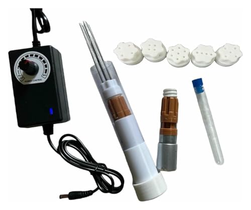 KEuLen Elektrische Filznadel-Set, Filzmaschine mit Nadel, stufenlose Geschwindigkeitsregelung, austauschbarer Motor, mit 5 Ersatzköpfen KEuLen Elektrische Filznadel-Set, Filzmaschine mit Nadel, stufenlose Geschwindigkeitsregelung, austauschbarer Motor, mit 5 Ersatzköpfen von KEuLen