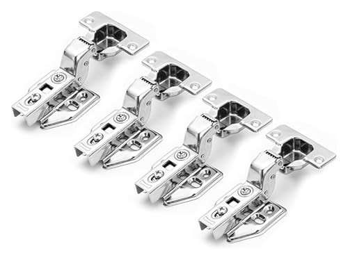 KEuLen Scharniere für Schranktüren, Aufschraubscharnier, Edelstahl Tür Hydraulische Puffer for Schrank Küche Soft Closing Möbel Hardware Teile Abnehmbare(Insert EMBED) von KEuLen