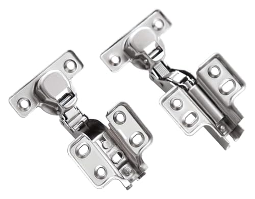 KEuLen Scharniere für Schranktüren, Aufschraubscharnier, Hydraulische Kissenscharniere, Küchenschrank, Schrank, Schuhschrank, Schrank und andere Möbeltüren(Insert EMBED) von KEuLen