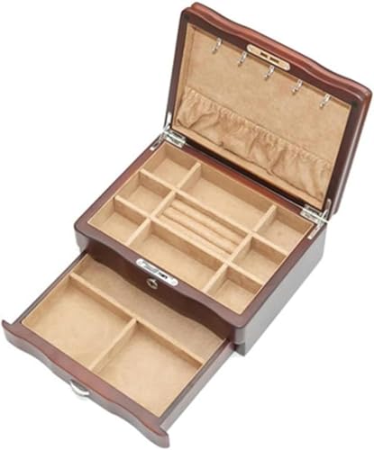 KEuLen Schmuckschatulle aus Holz, Holzbox zur Anzeige von Telefonuhren, Sonnenbrillen, Schmuck, Geldbörse, Ringen, Halsketten KEuLen Schmuckschatulle aus Holz, Holzbox zur Anzeige von Telefonuhren, Sonnenbrillen, Schmuck, Geldbörse, Ringen, Halsketten von KEuLen