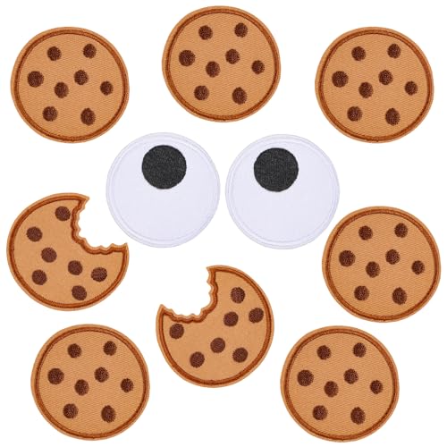 10 Stück Keks Aufnäher, Cookie Patches für Kleidung, Niedliches Eisen auf Aufklebern geeignet für Haarring T-Shirt Kleid Hut Hosen Schuhe Vorhang, DIY Patches für Jeans Hüte Shirts Jacken 10 Stück Keks Aufnäher, Cookie Patches für Kleidung, Niedliches Eisen auf Aufklebern geeignet für Haarring T-Shirt Kleid Hut Hosen Schuhe Vorhang, DIY Patches für Jeans Hüte Shirts Jacken von KFDDRN