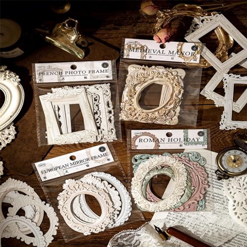 KFDDRN 40 Blätter Scrapbook Papierspitze Ausschnitte Vintage Hohle Geprägt Foto Rahmen Material für Scrapbooking, Tagebuch, Planer, Album, Tagebuch, Notizbuch, DIY-Dekoration KFDDRN 40 Blätter Scrapbook Papierspitze Ausschnitte Vintage Hohle Geprägt Foto Rahmen Material für Scrapbooking, Tagebuch, Planer, Album, Tagebuch, Notizbuch, DIY-Dekoration von KFDDRN