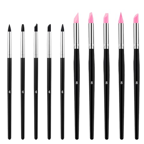 10 Stück Silikonpinsel Gummipinsel Malen Nach Zahlen Pinsel Silikon Acrylfarben Pinsel Silikonpinsel Modellierpinsel Professionelle Gummi Werkzeug Modelier Töpfer Werkzeug Für DIY Handarbeiten 10 Stück Silikonpinsel Gummipinsel Malen Nach Zahlen Pinsel Silikon Acrylfarben Pinsel Silikonpinsel Modellierpinsel Professionelle Gummi Werkzeug Modelier Töpfer Werkzeug Für DIY Handarbeiten von KFHENSOMR