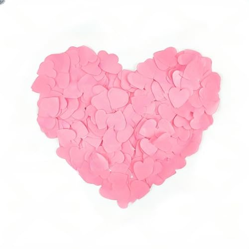 KFMON 100g Heart Shaped Confetti, 2.5CM Red Pink Celebration Decorations for Wedding, Anniversary Themed Parties, Easy Clean-Up KFMON 100g Heart Shaped Confetti, 2.5CM Red Pink Celebration Decorations for Wedding, Anniversary Themed Parties, Easy Clean-Up von KFMON