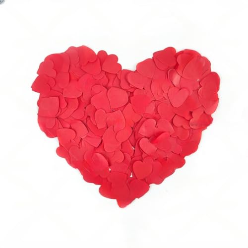 KFMON 100g Heart Shaped Confetti, 2.5CM Red Pink Celebration Decorations for Wedding, Anniversary Themed Parties, Easy Clean-Up KFMON 100g Heart Shaped Confetti, 2.5CM Red Pink Celebration Decorations for Wedding, Anniversary Themed Parties, Easy Clean-Up von KFMON