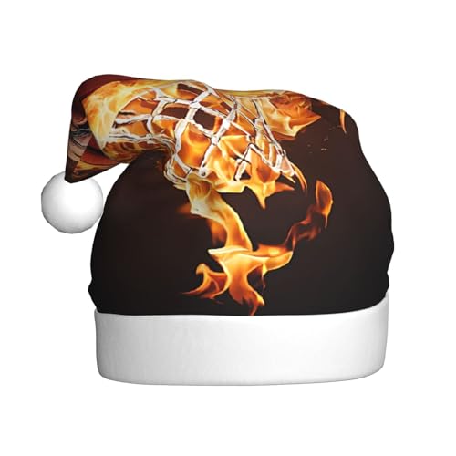 KFRXXZQB Basketball – Druck Erwachsene Plüsch Weihnachtsmützen – Festliche Nikolausmützen für Erwachsene – Leicht & Bequem Weihnachten Versammlungen, Partys Urlaub Feiern KFRXXZQB Basketball – Druck Erwachsene Plüsch Weihnachtsmützen – Festliche Nikolausmützen für Erwachsene – Leicht & Bequem Weihnachten Versammlungen, Partys Urlaub Feiern von KFRXXZQB