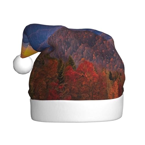 KFRXXZQB Blue Ridge Parkway Mountains – Druck Erwachsene Plüsch Weihnachtsmützen – Festliche Nikolausmützen für Erwachsene – Leicht & Bequem Weihnachtstreffen, Partys, Urlaub Feiern KFRXXZQB Blue Ridge Parkway Mountains – Druck Erwachsene Plüsch Weihnachtsmützen – Festliche Nikolausmützen für Erwachsene – Leicht & Bequem Weihnachtstreffen, Partys, Urlaub Feiern von KFRXXZQB