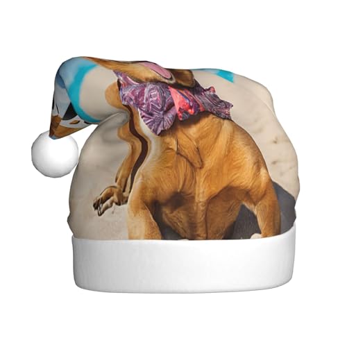 KFRXXZQB Chihuahua-Hund – Druck Erwachsene Plüsch Weihnachtsmützen – Festliche Nikolausmützen für Erwachsene – Leicht & Bequem Weihnachten Versammlungen, Partys Urlaub Feiern KFRXXZQB Chihuahua-Hund – Druck Erwachsene Plüsch Weihnachtsmützen – Festliche Nikolausmützen für Erwachsene – Leicht & Bequem Weihnachten Versammlungen, Partys Urlaub Feiern von KFRXXZQB