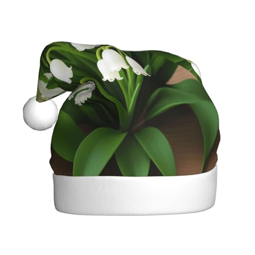 KFRXXZQB Lilies of the Valley – Druck Erwachsene Plüsch Weihnachtsmützen – Festliche Nikolausmützen für Erwachsene – Leicht & Bequem Weihnachtstreffen, Partys, Urlaub Feiern KFRXXZQB Lilies of the Valley – Druck Erwachsene Plüsch Weihnachtsmützen – Festliche Nikolausmützen für Erwachsene – Leicht & Bequem Weihnachtstreffen, Partys, Urlaub Feiern von KFRXXZQB